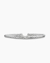 Cable Flex® X Station Bracelet in Sterling Silver with Diamonds, 4mm
